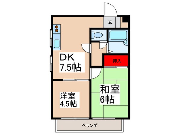 ﾒｿﾞﾝ ﾘﾌﾞﾚの物件間取画像